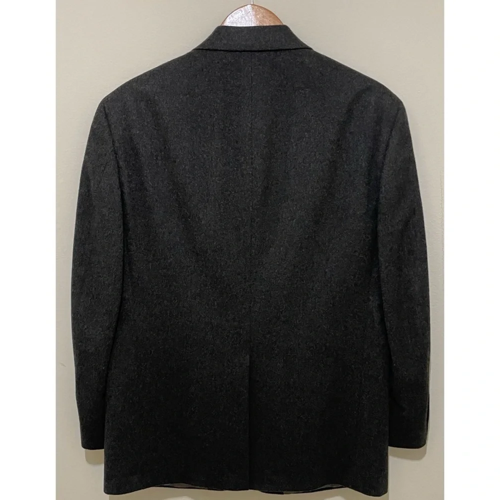 Joseph & Lyman 100% Cashmere Classic Charcoal Blazer, Size 40 Short - Picture 6 of 11
